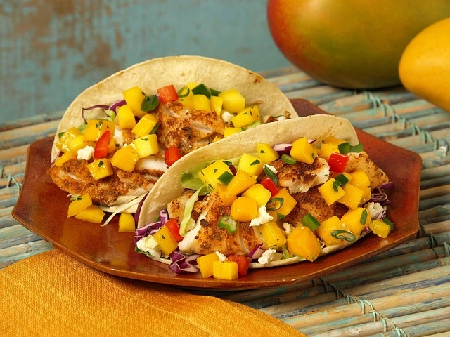 Tacos de pescado al Mango Habanero​